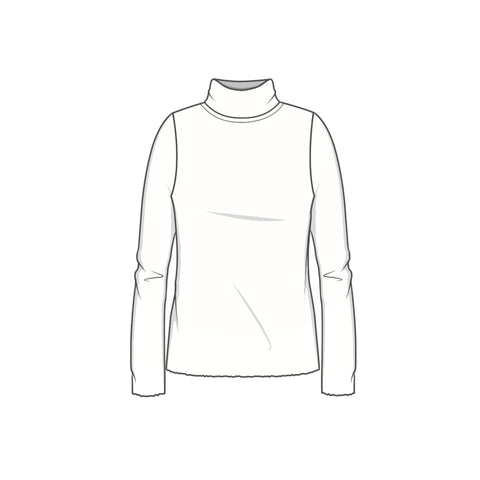 MERINO WOOL TURTLENECK 4018 - STRIPE