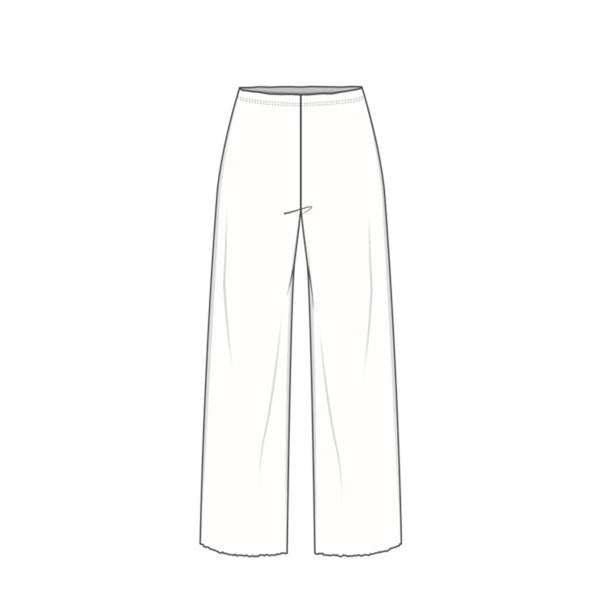 MERINO WOOL WIDE PANTS 3010 - EARTH MELANGE