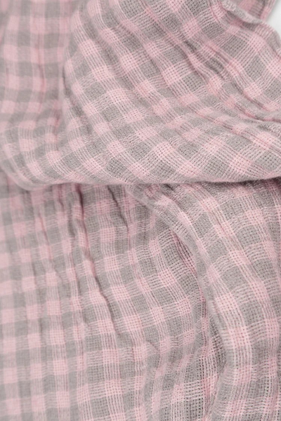 PINK CHECK LINEN JACKET