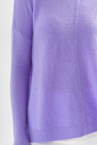 EASY FIT CASHMERE SWEATER - LILAC