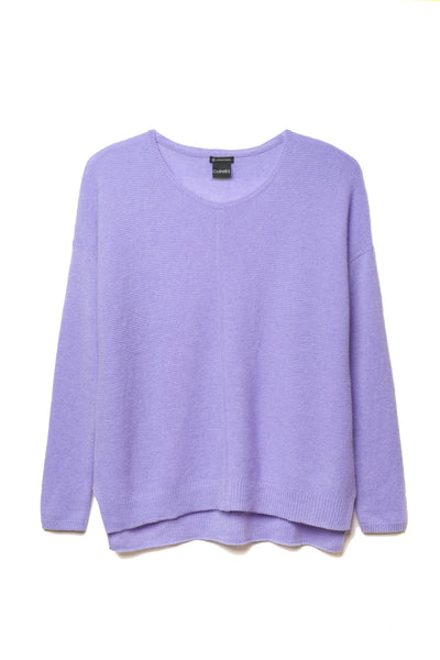 EASY FIT CASHMERE SWEATER - LILAC