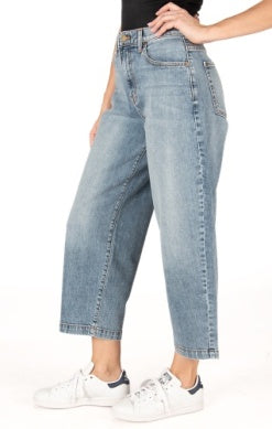 DAISY CROP BARREL JEANS