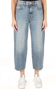 DAISY CROP BARREL JEANS