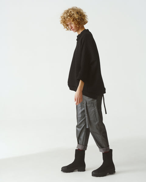 SILVER COATED COTTON PANTS - ONE LEFT in size 6!