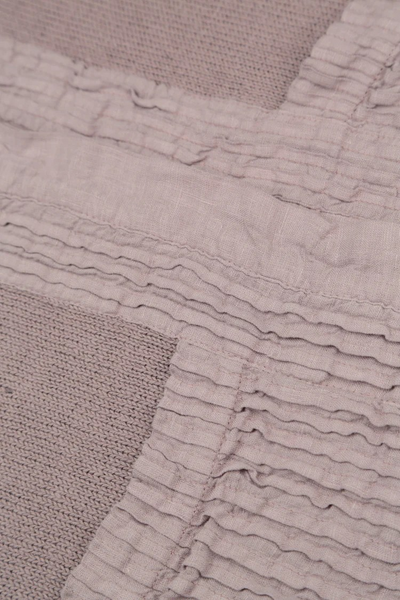 PINTUCK GREIGE LINEN CARDIGAN - ONE LEFT!