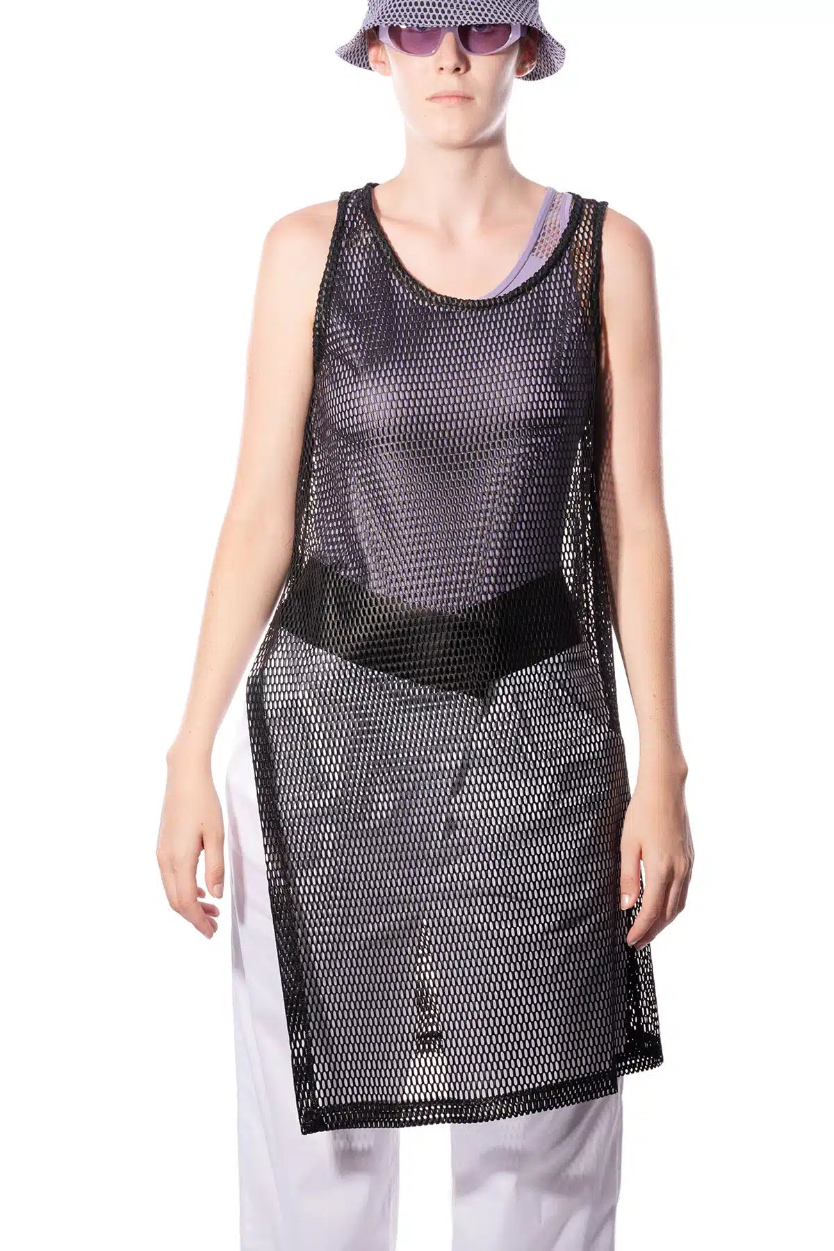 SLEEVELESS MESH TUNIC - ONE LEFT in size L!